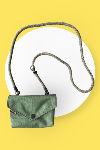 Himawari Solid Color Envelope Shape Crossbody Bag with Removable Strap - NeoKira Unlimited