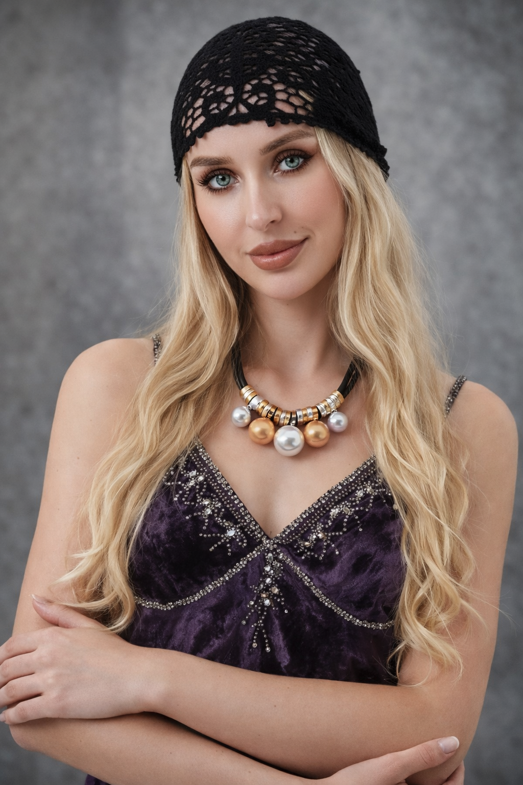 Crochet Embroidered Bandana Shawl – Soft Cotton Summer Wrap - NeoKira Unlimited