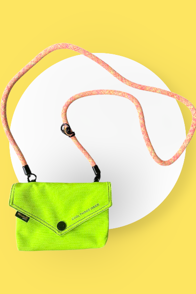 Himawari Solid Color Envelope Shape Crossbody Bag with Removable Strap - NeoKira Unlimited