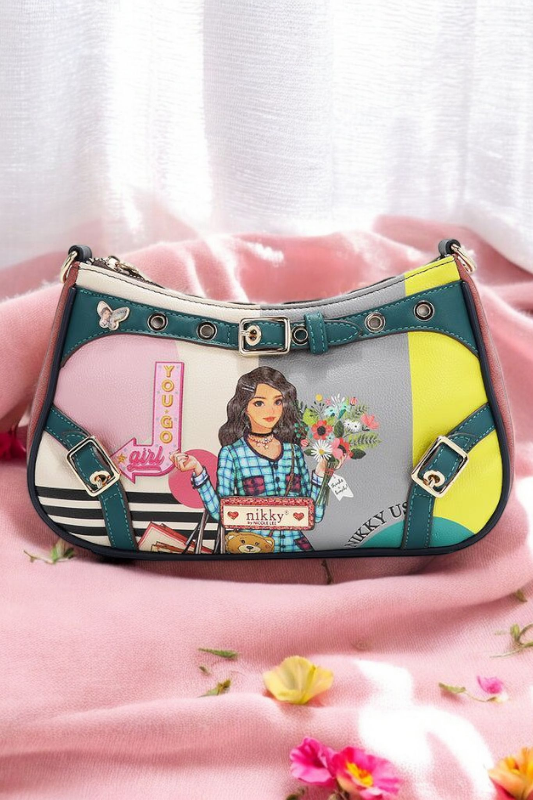 Nicole Lee USA Crescent Shaped Crossbody Bag - NeoKira Unlimited