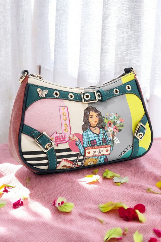 Nicole Lee USA Crescent Shaped Crossbody Bag - NeoKira Unlimited