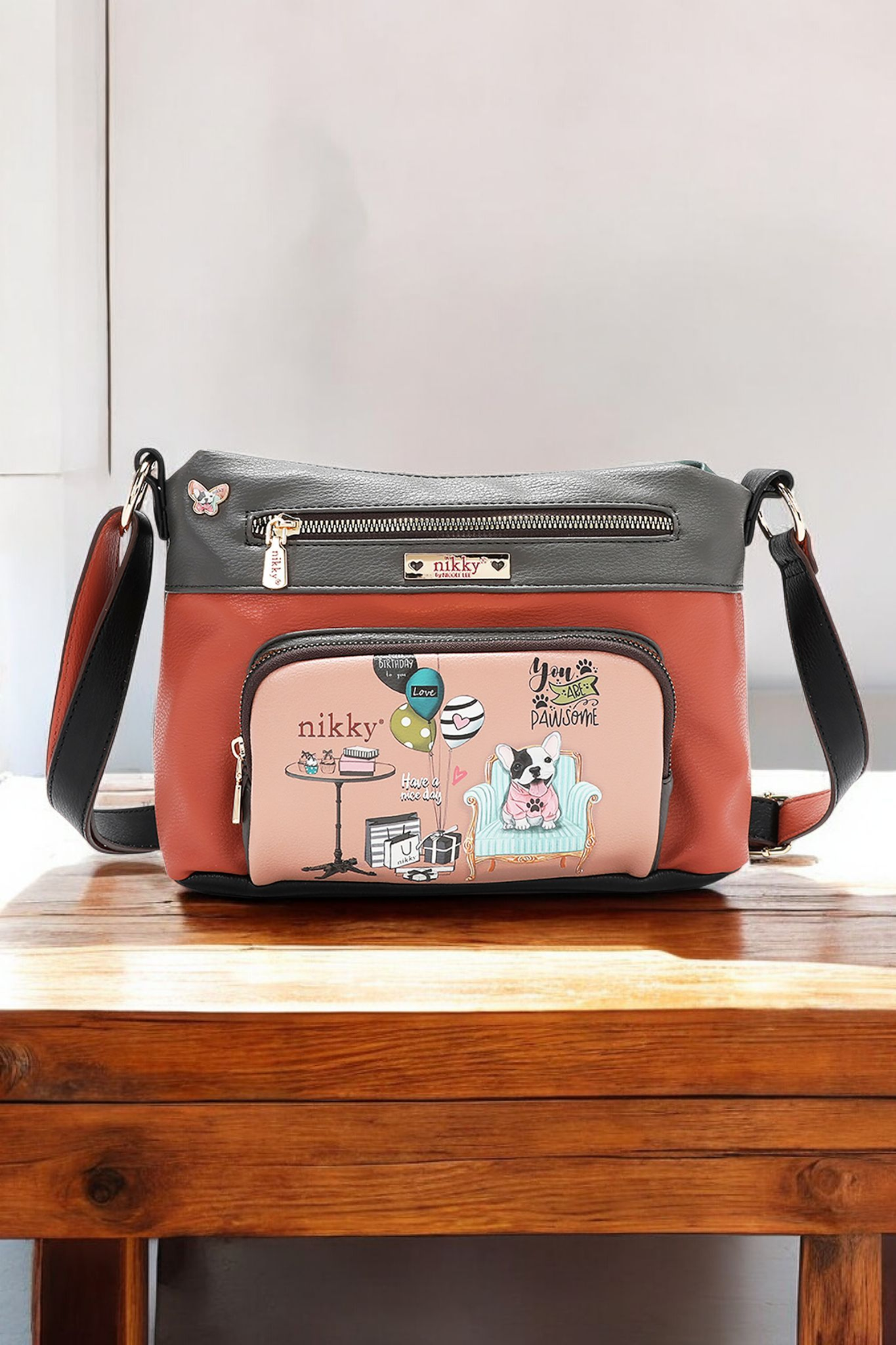 Nicole Lee USA Eco-Leather Adjustable Strap Crossbody Bag - NeoKira Unlimited