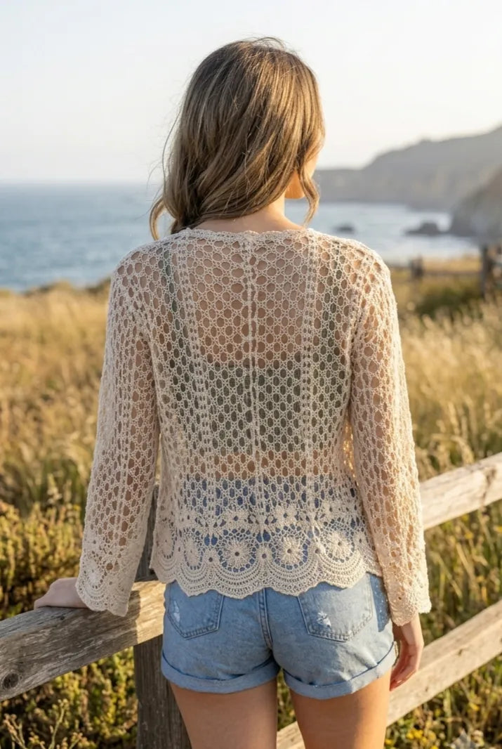 Lightweight Lace Cardigan – Boho Layer for All Seasons