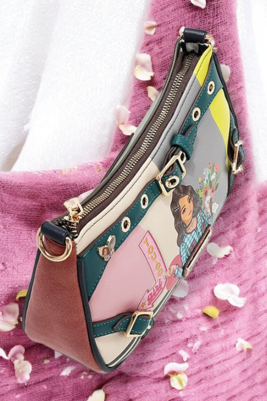 Nicole Lee USA Crescent Shaped Crossbody Bag - NeoKira Unlimited