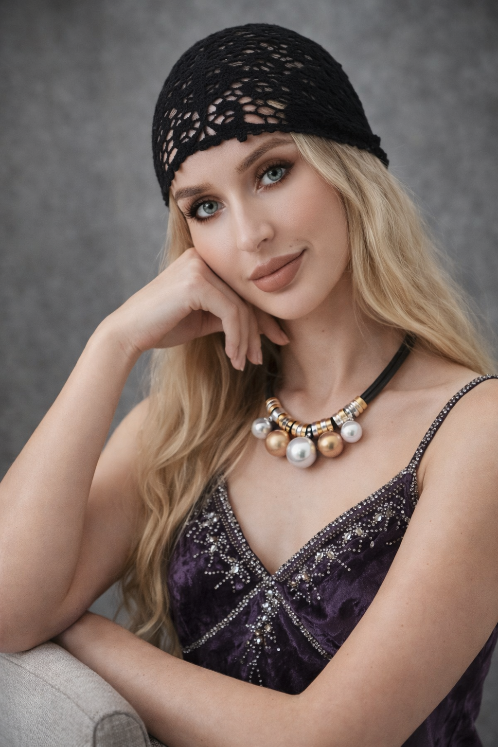Crochet Embroidered Bandana Shawl – Soft Cotton Summer Wrap - NeoKira Unlimited