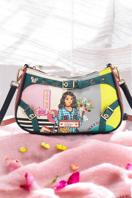 Nicole Lee USA Crescent Shaped Crossbody Bag - NeoKira Unlimited