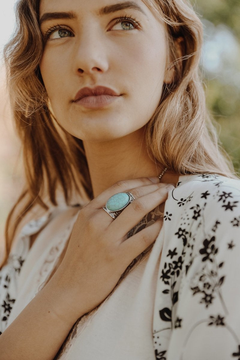 Robin's Egg Turquoise Ring - NeoKira Unlimited