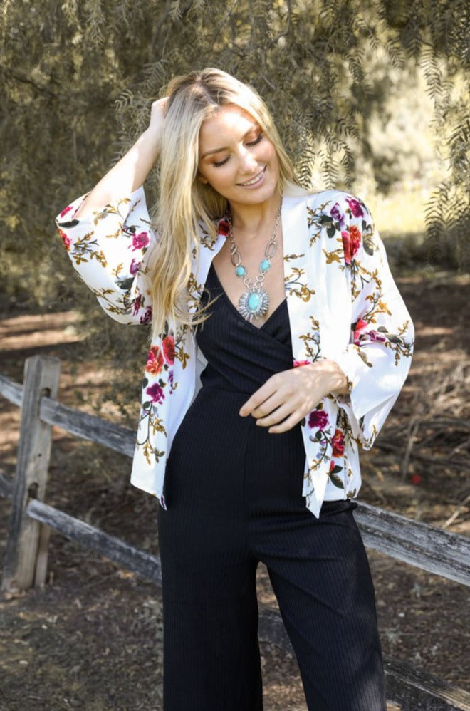 Rose Kimono Blazer