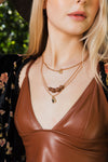 Rustic Radiance Layered Charmed Necklace Necklaces Leto Collection   