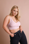 Seamless Padded Textured Brami Plus Size Brami Plus Leto Collection   