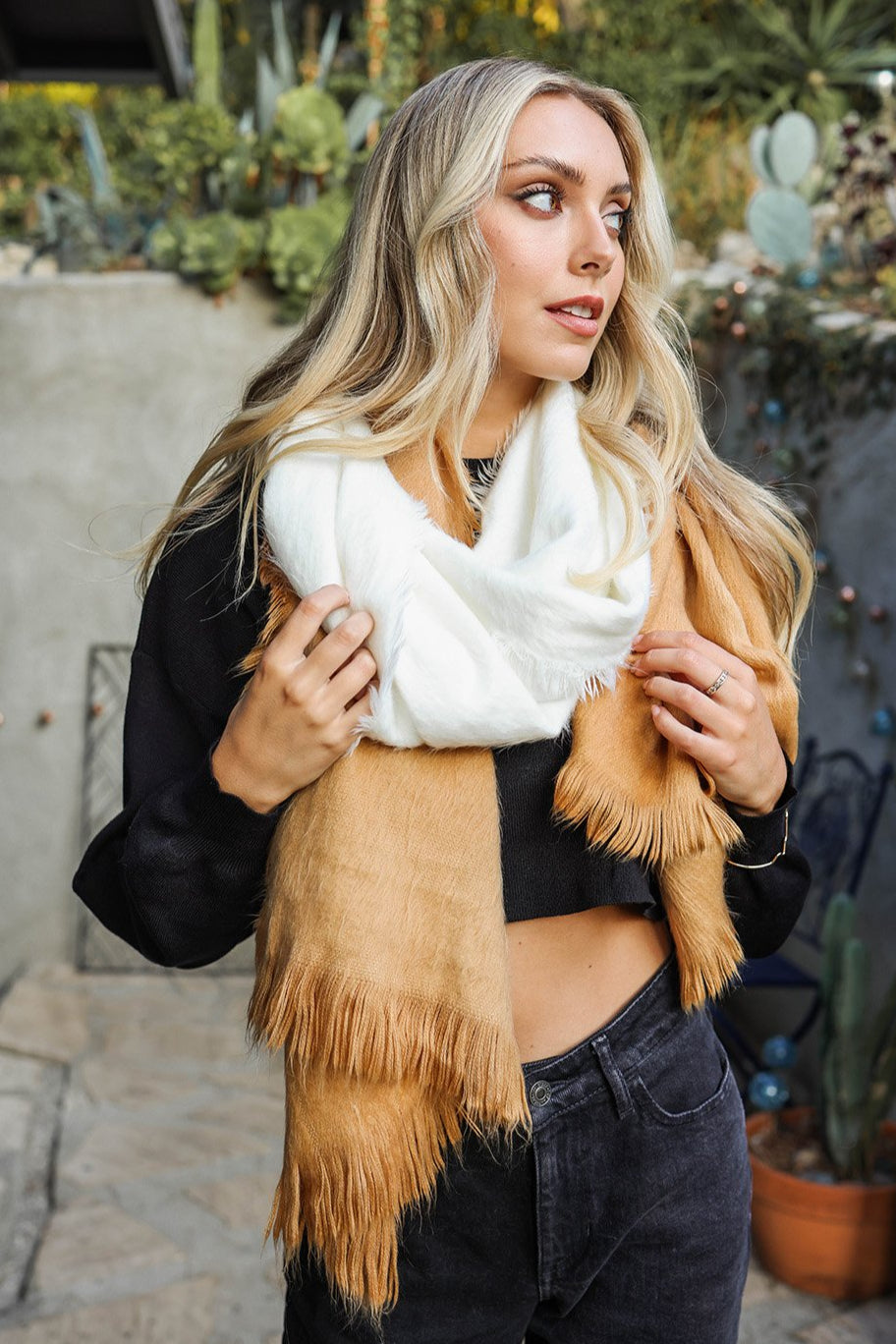 Silky Wool Ombre Scarf - NeoKira Unlimited