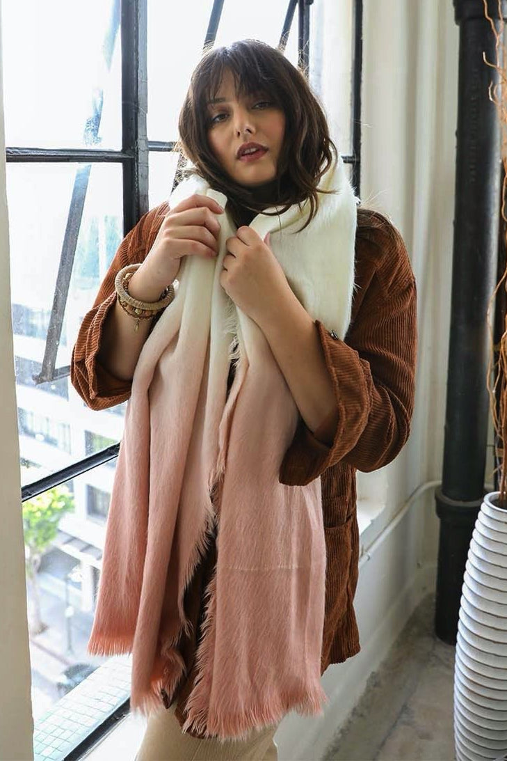 Silky Wool Ombre Scarf - NeoKira Unlimited