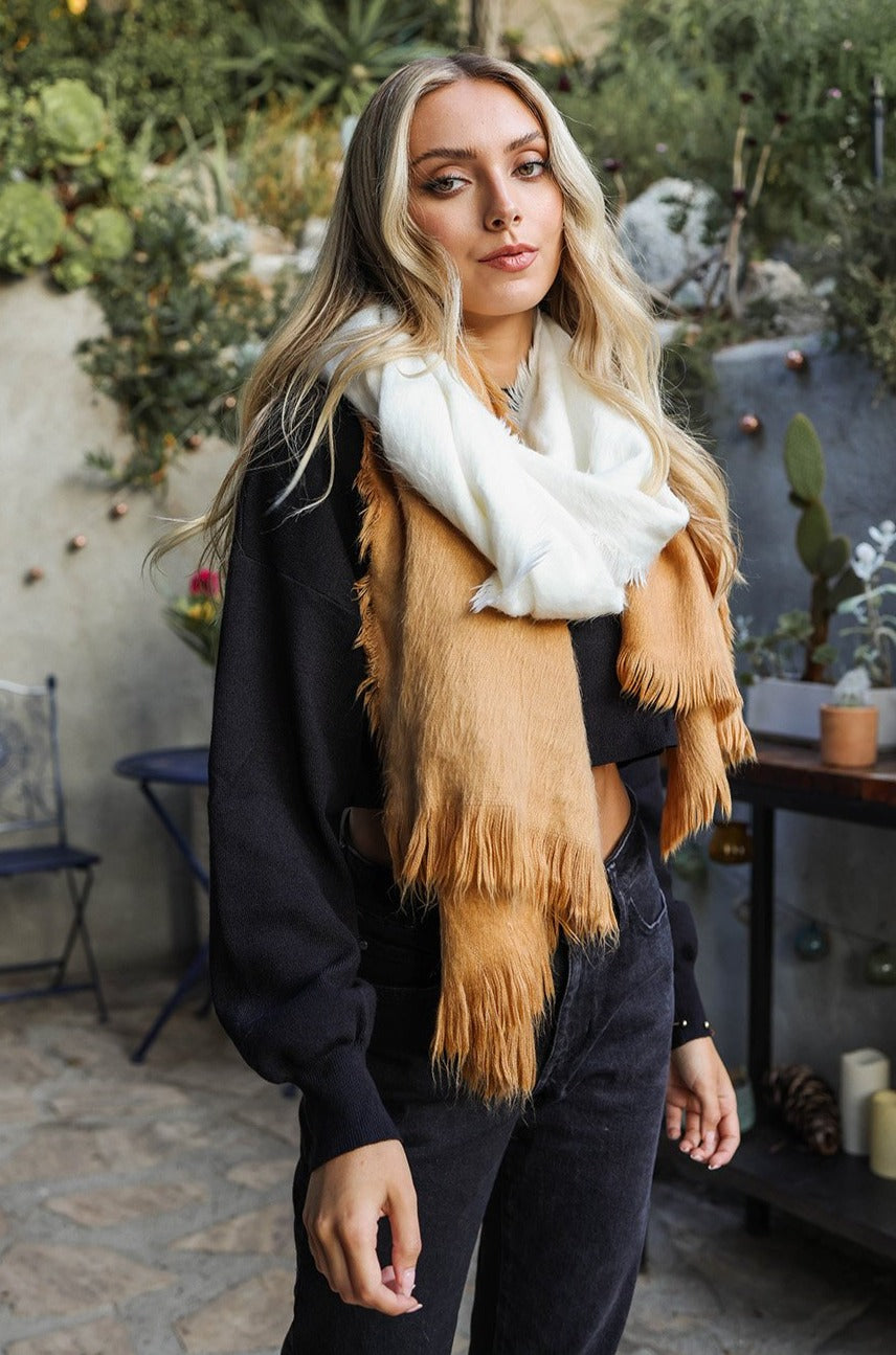 Silky Wool Ombre Scarf - NeoKira Unlimited