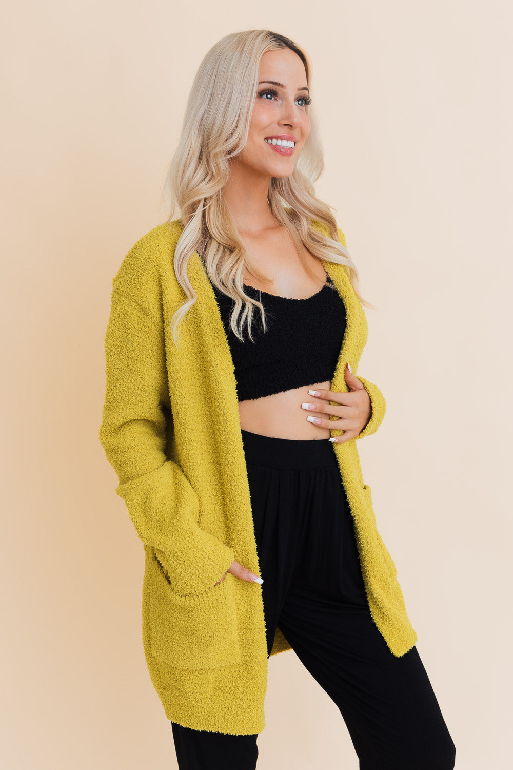 Snuggle Chic Boucle Bliss Cardigan - NeoKira Unlimited