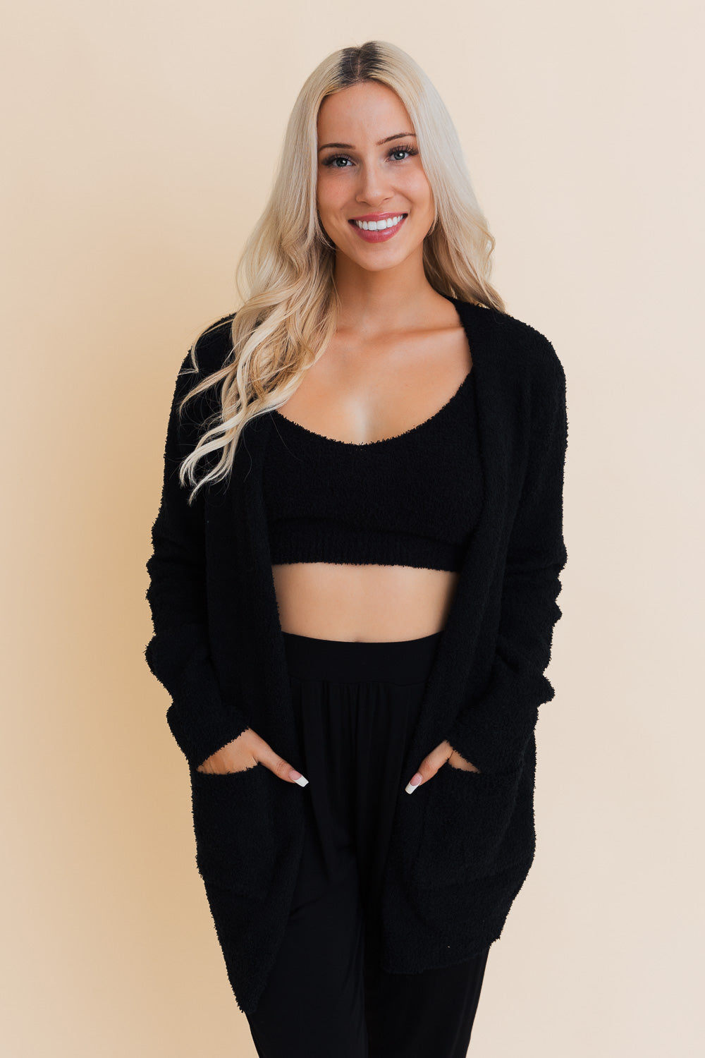 Snuggle Chic Boucle Bliss Cardigan - NeoKira Unlimited