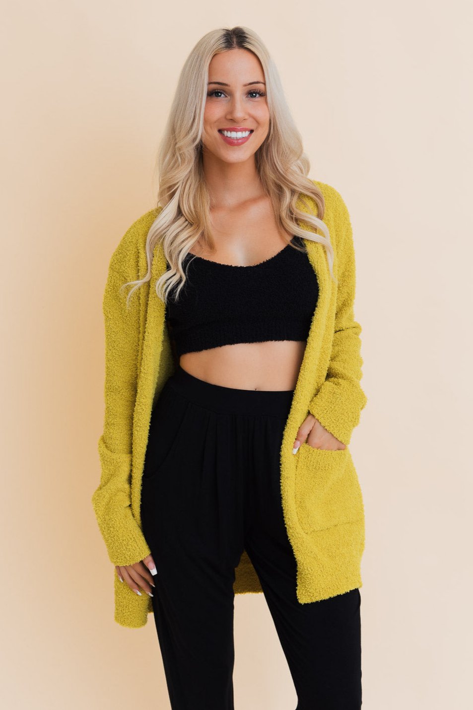 Snuggle Chic Boucle Bliss Cardigan - NeoKira Unlimited