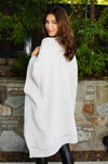 Snuggly Knit Haven Chunky Ribbed Pocket Ruana Ponchos Leto Collection   