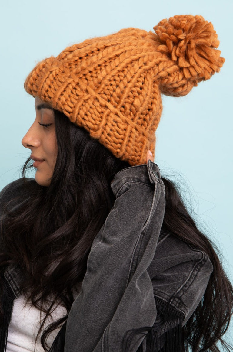Soft Chunky Cable Knit Beanie - NeoKira Unlimited