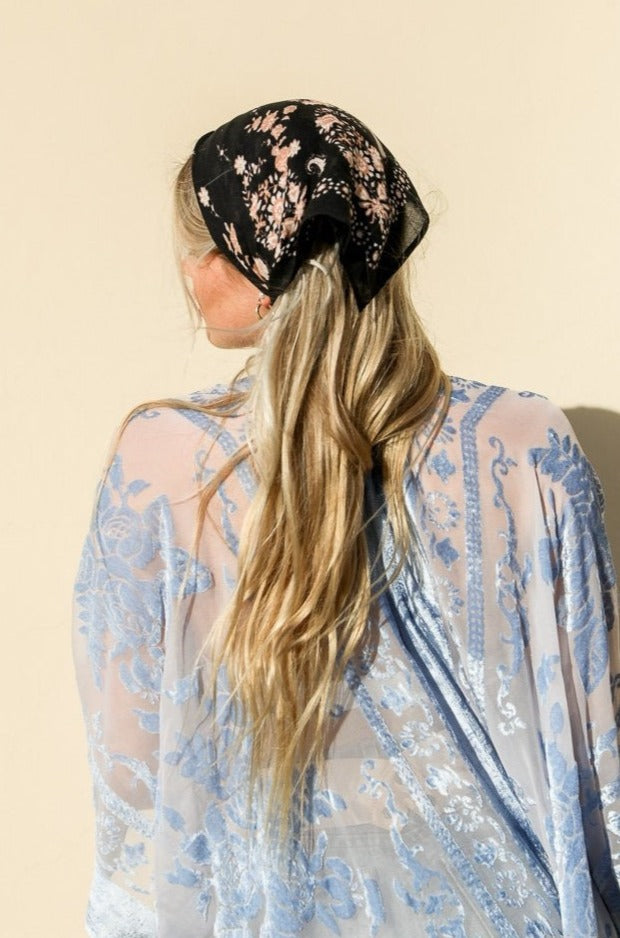 Soft Floral Vine Bandana Bandanas Leto Collection   