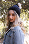 Soft Mohair Pom Beanie Beanies Leto Collection Black  