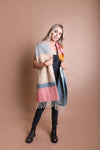 Soft Mohair Scarf Scarves Leto Collection Pink/Sage  