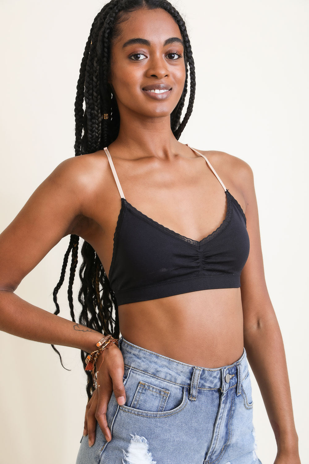 Spring Floral Lattice Bralette – Romantic Lace Finish - NeoKira Unlimited