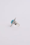 Square Cut Adjustable Turquoise Ring Adjustable Ring Leto Collection   