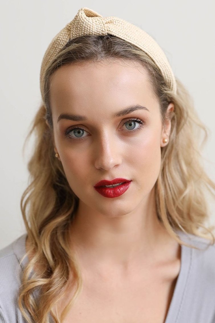 Straw Rattan Knotted Headband - NeoKira Unlimited