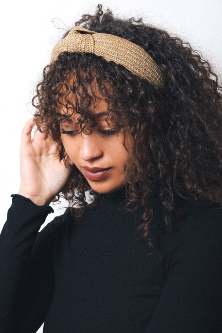 Straw Rattan Knotted Headband - NeoKira Unlimited