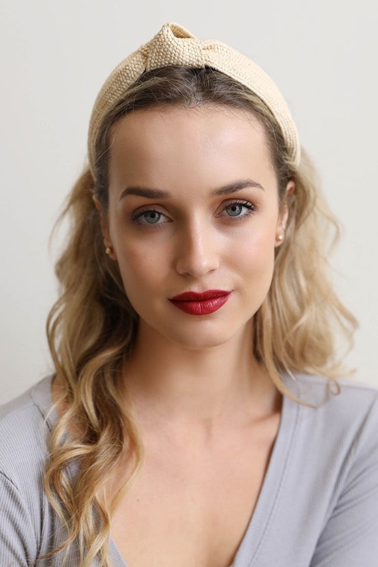 Straw Rattan Knotted Headband - NeoKira Unlimited