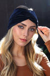 Twisted Velvet Headbands Headbands Leto Collection Black  