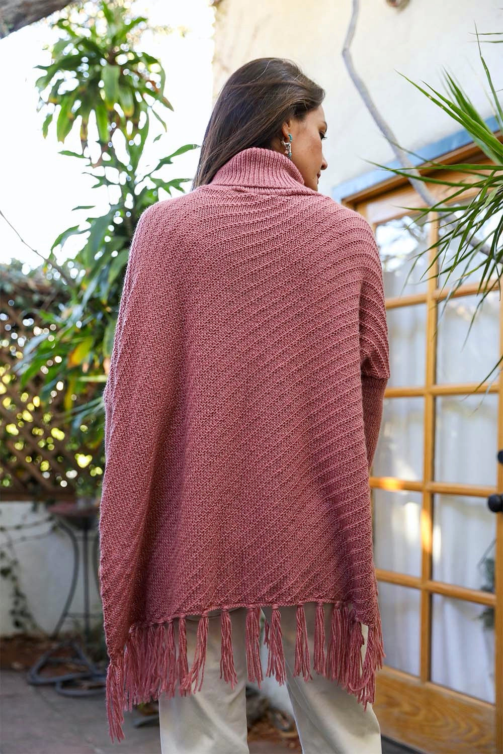 Sweater Weather Roll-Neck Poncho - NeoKira Unlimited