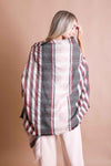 Tartan Check Pocket Ruana Ponchos Leto Collection   