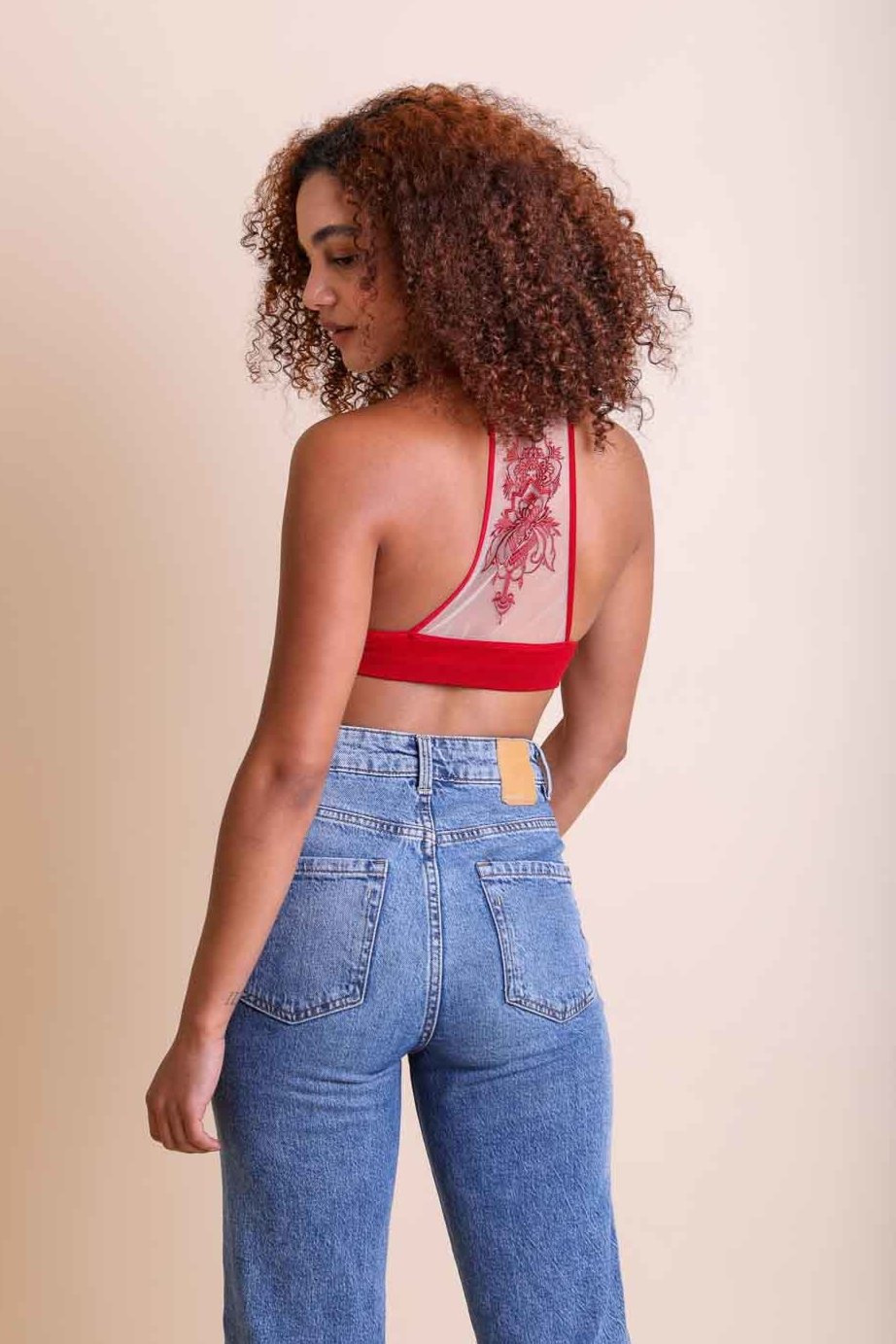 Tattoo Back Bralette – Seamless Design with Mesh Detail - NeoKira Unlimited