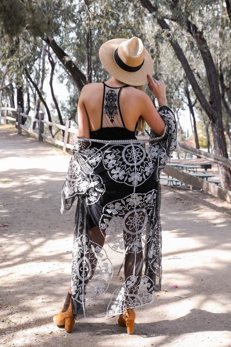 Tattoo Back Slip Dress - NeoKira Unlimited