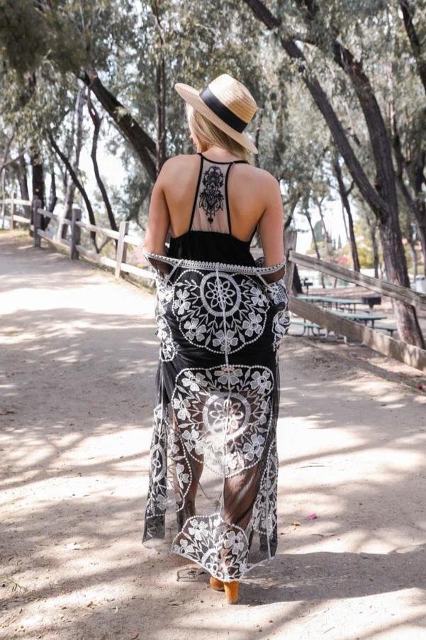 Tattoo Back Slip Dress - NeoKira Unlimited