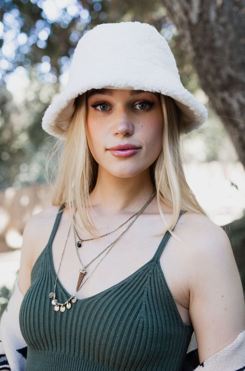 Teddy Suede Combo Reversible Bucket Hat - NeoKira Unlimited