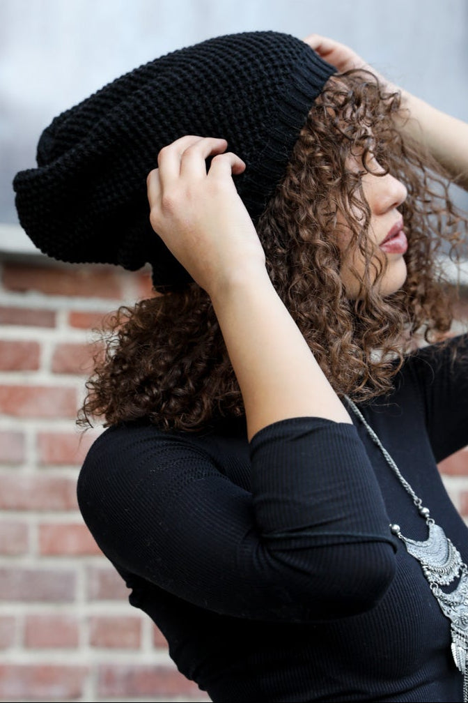 Textured Slouch Beanie - NeoKira Unlimited