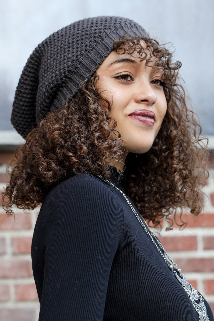 Textured Slouch Beanie - NeoKira Unlimited