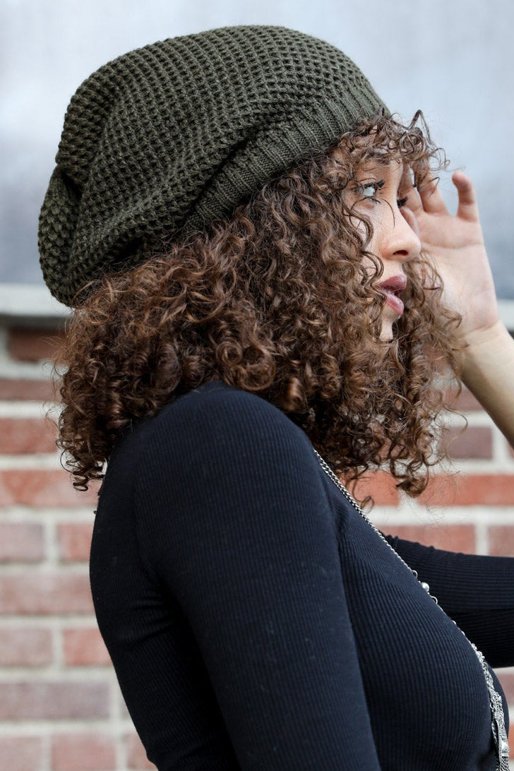 Textured Slouch Beanie - NeoKira Unlimited