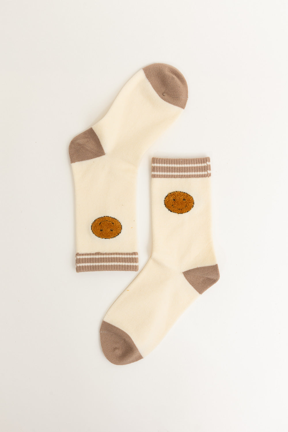 Threaded Smiles Cashmere Crew Socks - NeoKira Unlimited