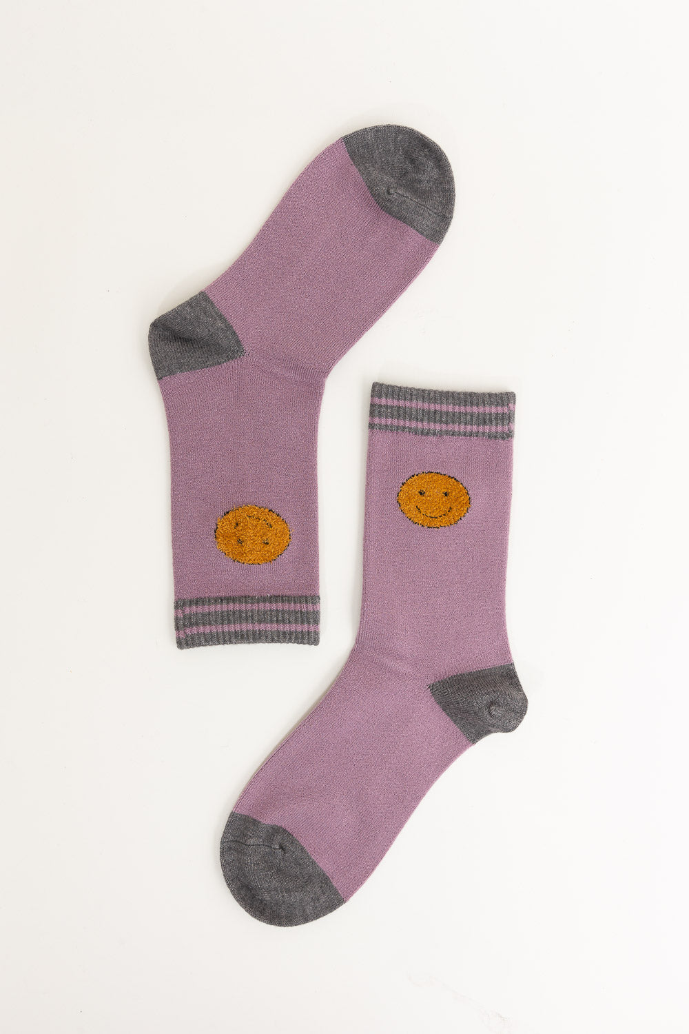 Threaded Smiles Cashmere Crew Socks - NeoKira Unlimited