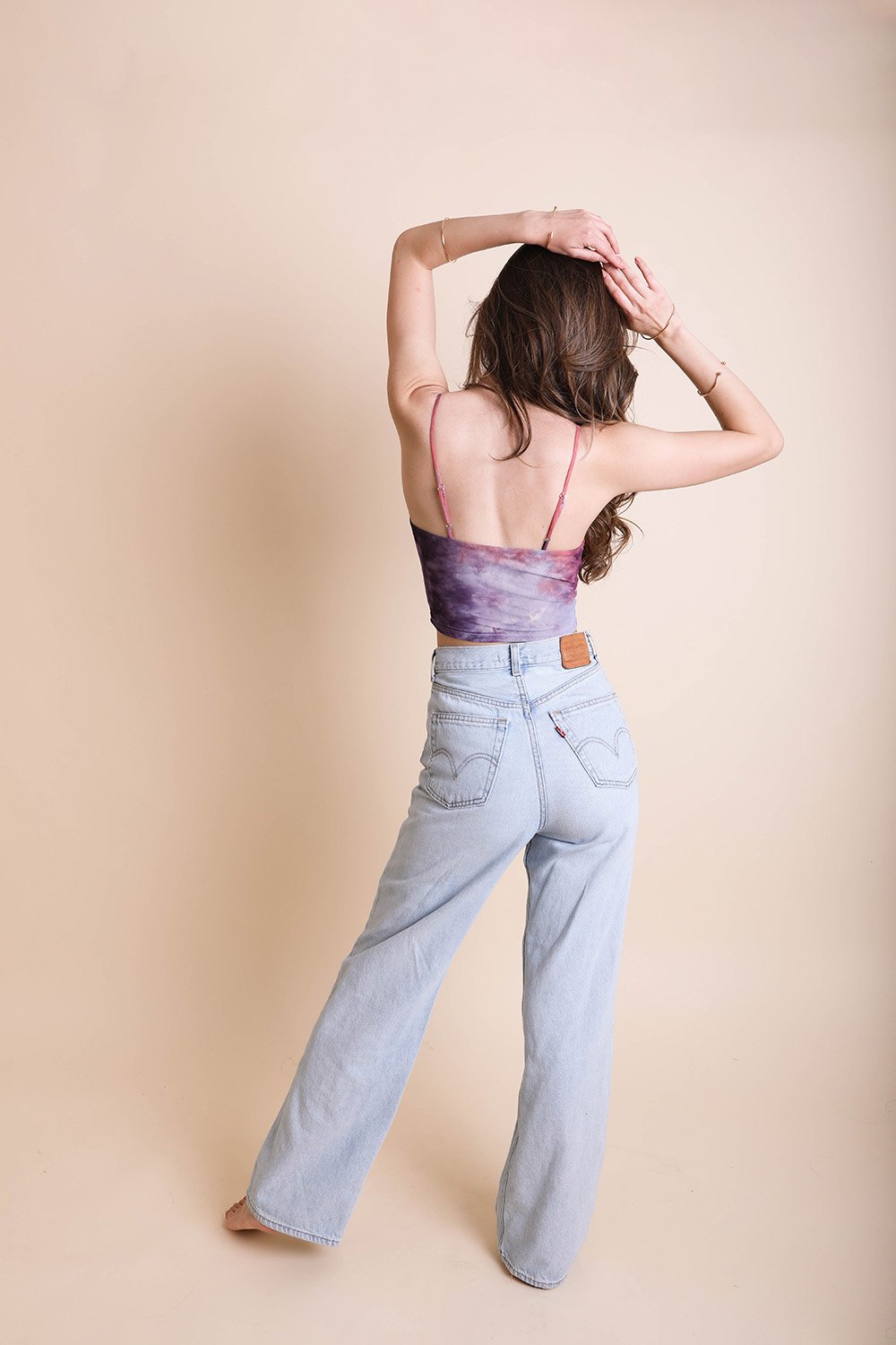 Tie Dye Mesh Keyhole Brami - NeoKira Unlimited