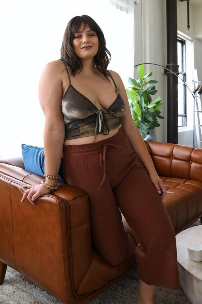 Tie Dye Mesh Keyhole Brami Plus - NeoKira Unlimited