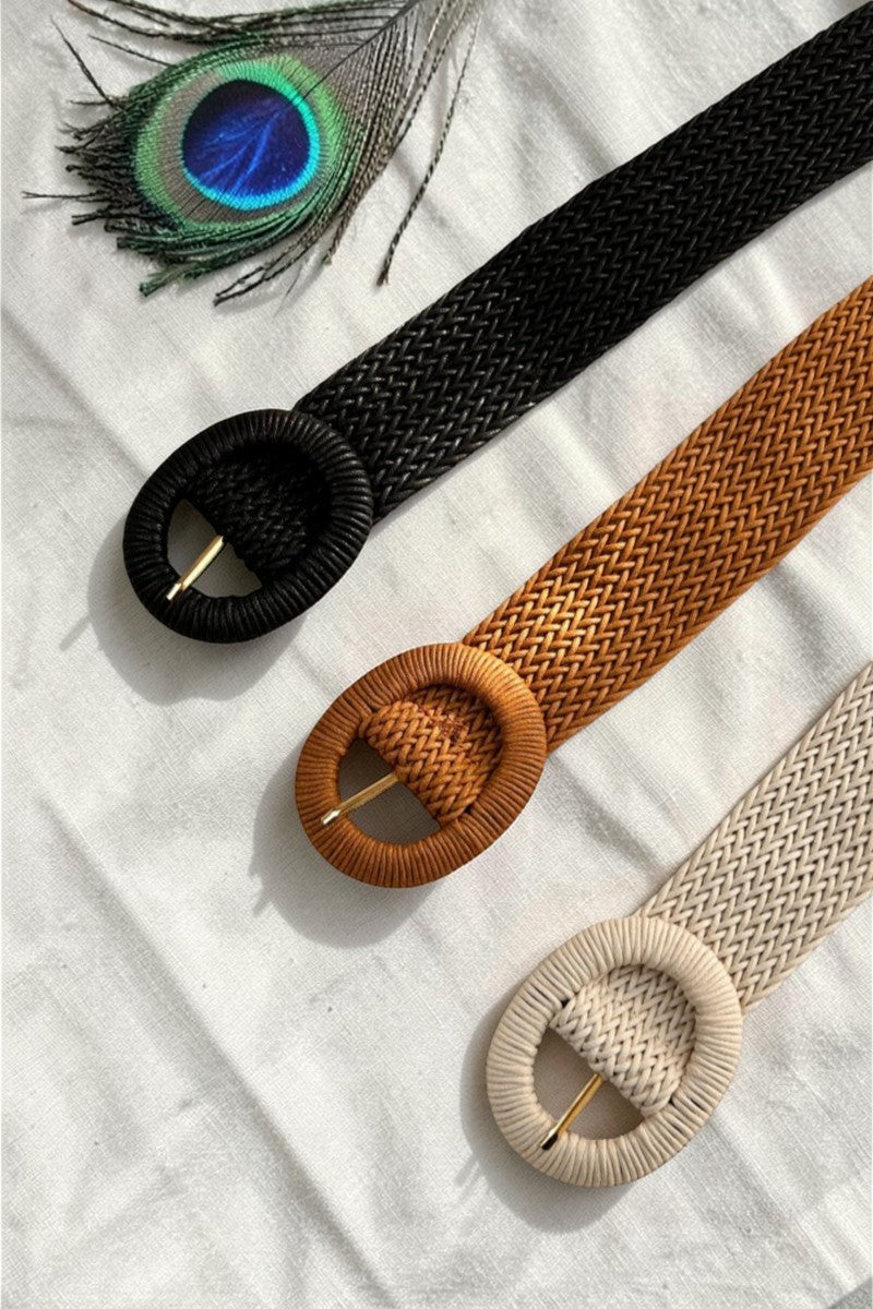 Handwoven Bohemian Waxed Cord Braided Belt - NeoKira Unlimited