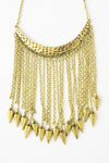 Tribal Tassel Arrow Necklace Necklaces Leto Collection   