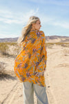 Tropical Vibe Draped Sleeve Kimono Kimono Leto Collection   