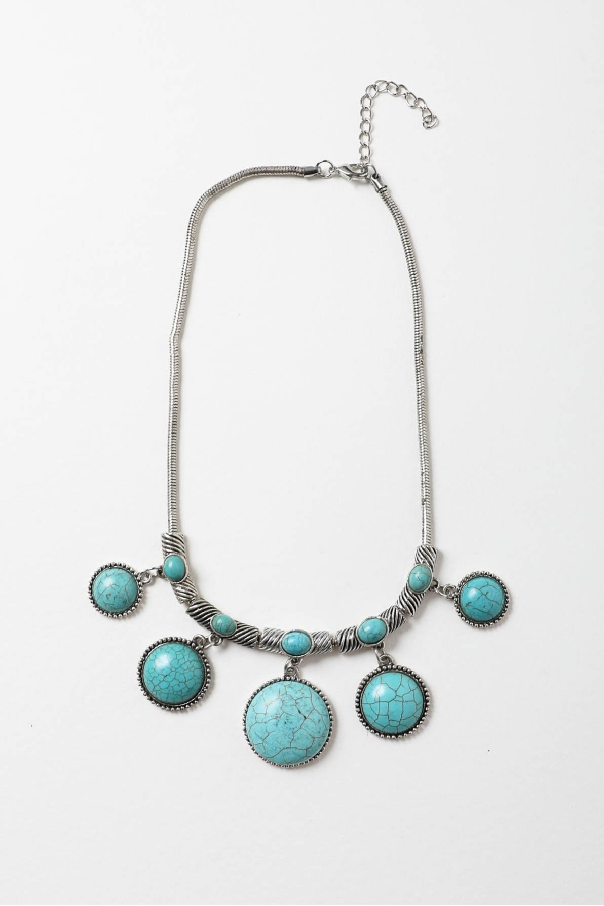 Turquoise Charm Link Necklace - NeoKira Unlimited