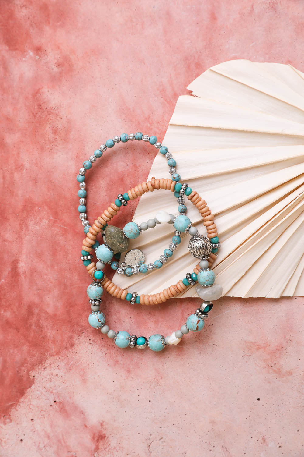 Turquoise Mixed Bead Stackable Bracelet - NeoKira Unlimited