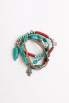 Turquoise Stackable Charm Bracelet Bracelets Leto Collection   